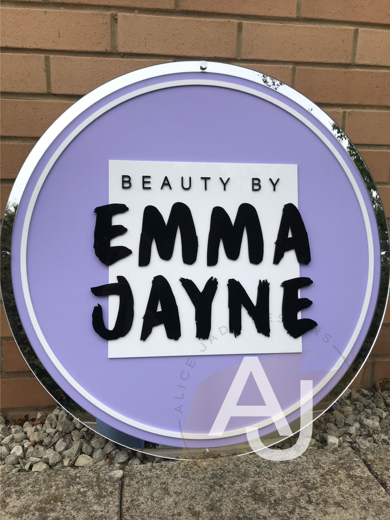 Custom Circle Logo Sign