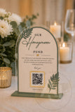 Honeymoon Fund/ Wedding Gift QR code Wedding Acrylic Sign