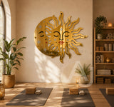 Celestial Sun & Moon Mirror Wall Art