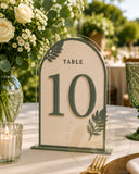 Botanical Arch Acrylic Table Numbers | Wedding Reception Decor
