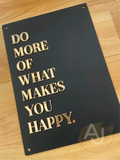 Wall Art 3D Quote Acrylic Sign | 'Do more of what makes you happy'