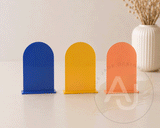 Mini Acrylic Arch Signs | Small Freestanding Sign | Market Display Sign | Modern Acrylic Place Card