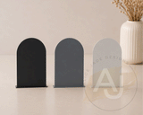 Mini Acrylic Arch Signs | Small Freestanding Sign | Market Display Sign | Modern Acrylic Place Card