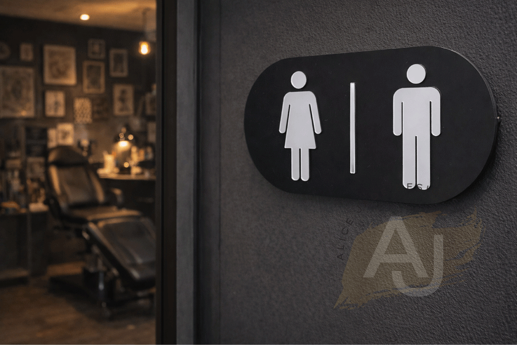 Double Toilet Sign