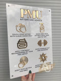 PMU Aftercare Advice Acrylic A3 Wall Sign | Beauty Sign | Business Sign | Spa Sign | Salon Sign | Salon Decor