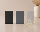 Mini Acrylic Rectangle Signs | Small Freestanding Sign | Market Display Sign | Modern Acrylic Place Card