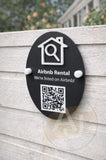 Custom Acrylic Airbnb QR Code Sign – Scan to Book Rental Property Plaque