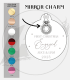 First Christmas Engaged Christmas Decoration | Engaged Charm Bauble