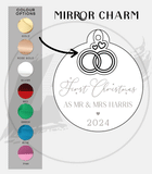 First Christmas Married Christmas Decoration | Married Charm Bauble