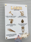 Laser Aftercare Advice Acrylic A3 Wall Sign | Beauty Sign | Business Sign | Spa Sign | Salon Sign | Salon Decor
