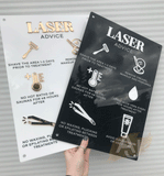 Laser Aftercare Advice Acrylic A3 Wall Sign | Beauty Sign | Business Sign | Spa Sign | Salon Sign | Salon Decor