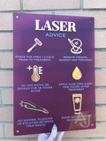 Laser Aftercare Advice Acrylic A3 Wall Sign | Beauty Sign | Business Sign | Spa Sign | Salon Sign | Salon Decor