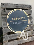 Custom Circle Logo Sign