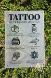 Tattoo Aftercare Advice Acrylic A3 Wall Sign | Studio Sign | Business Sign