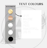 Wall Art 3D Quote Acrylic Sign | 'If it makes you feel beautiful, do it.'