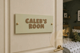 Personalised Room Door Sign | Custom Acrylic Plaque with 3D Text | Salon, Spa, Lodge & Home Decor