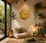 Celestial Sun & Moon Mirror Wall Art