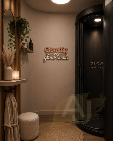 Glow Big or Glow Home Acrylic Wall Sign