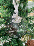 Baby's First Christmas Decoration | Rocking Horse Charm Bauble