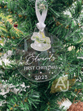 Baby's First Christmas Decoration | Rocking Horse Charm Bauble