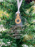 First Christmas Engaged Christmas Decoration | Engaged Charm Bauble