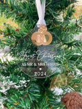 First Christmas Married Christmas Decoration | Married Charm Bauble