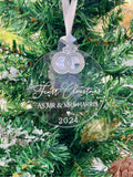 First Christmas Married Christmas Decoration | Married Charm Bauble